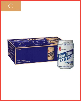 San Miguel Light Beer in Can - 330ml x 24 cans