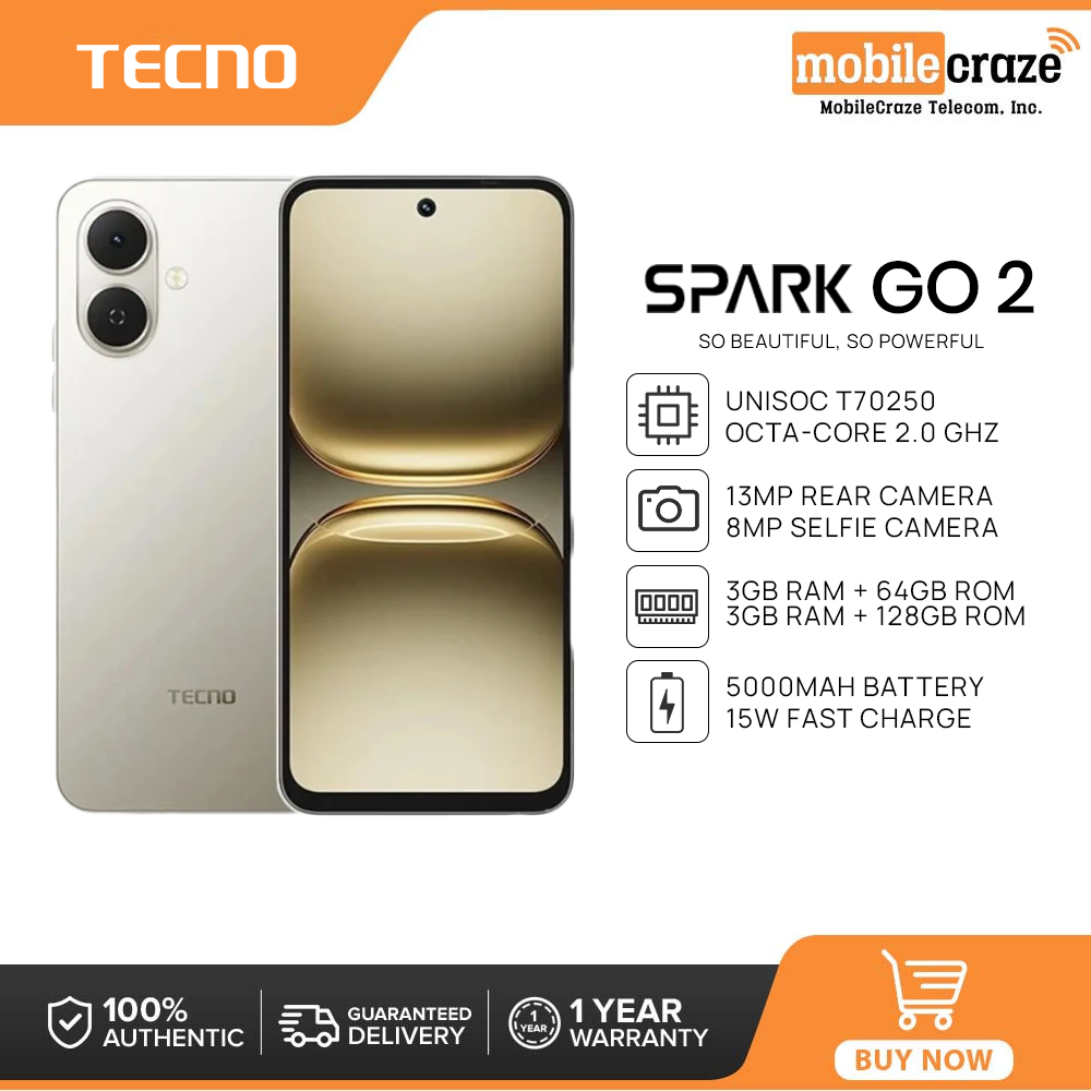 TECNO SPARK GO 2 SMARTPHONE | 3GB RAM + 64GB ROM I Unisoc T7250 I