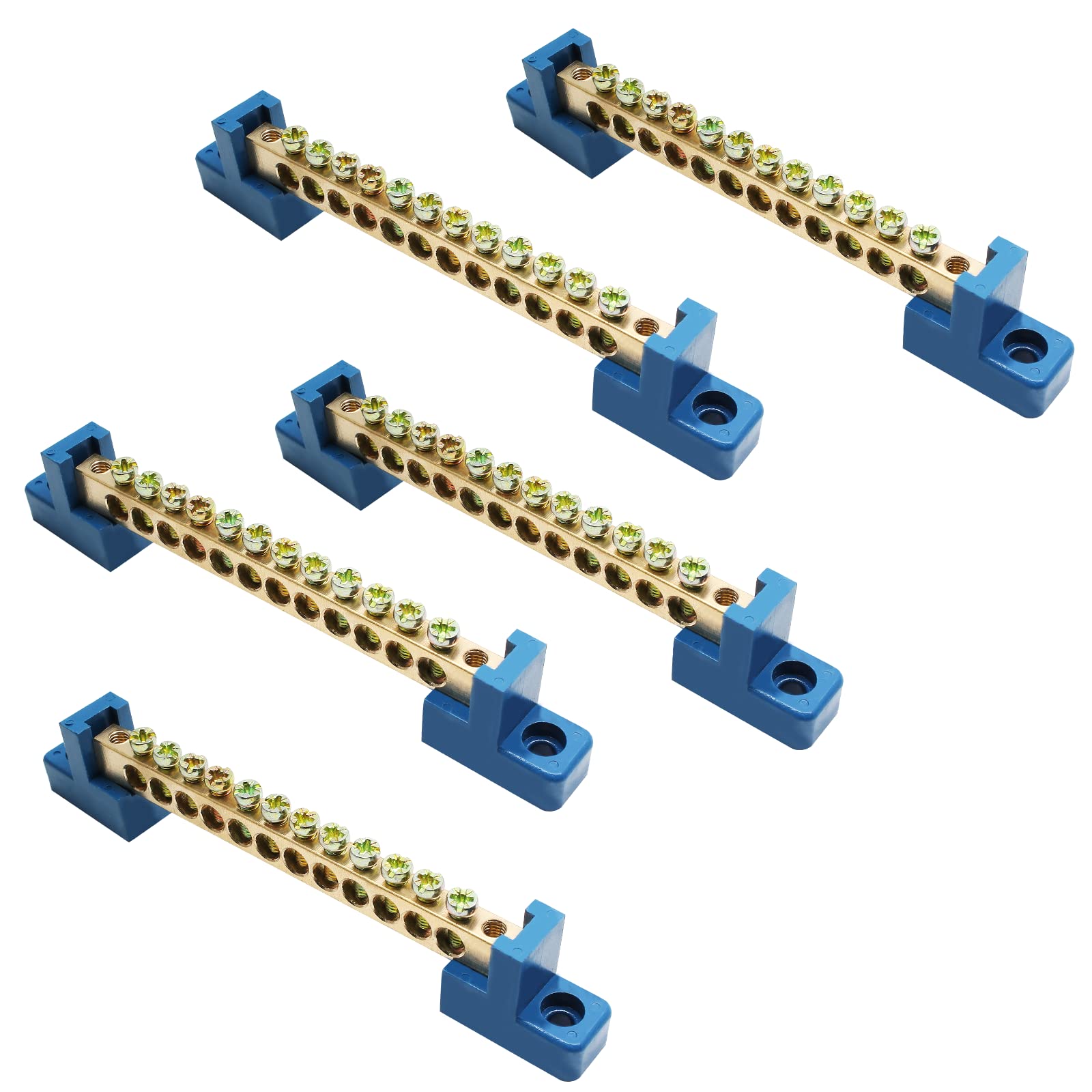 Terminal Bus Bar Terminal Brass Wire Screw Terminal 6/8/12 Hole