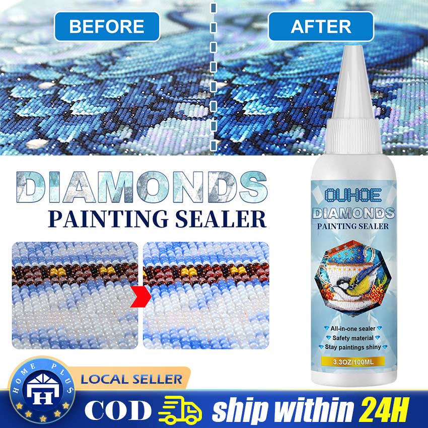 Diamond Painting Experiment ~ Does gloss sealer dull your diamonds? 
