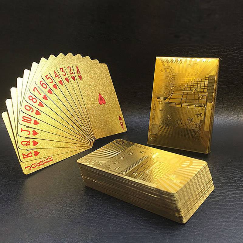 New Gold Statue of Liberty Golden Playing Cards Waterproof PET/PVC Plastic  Poker