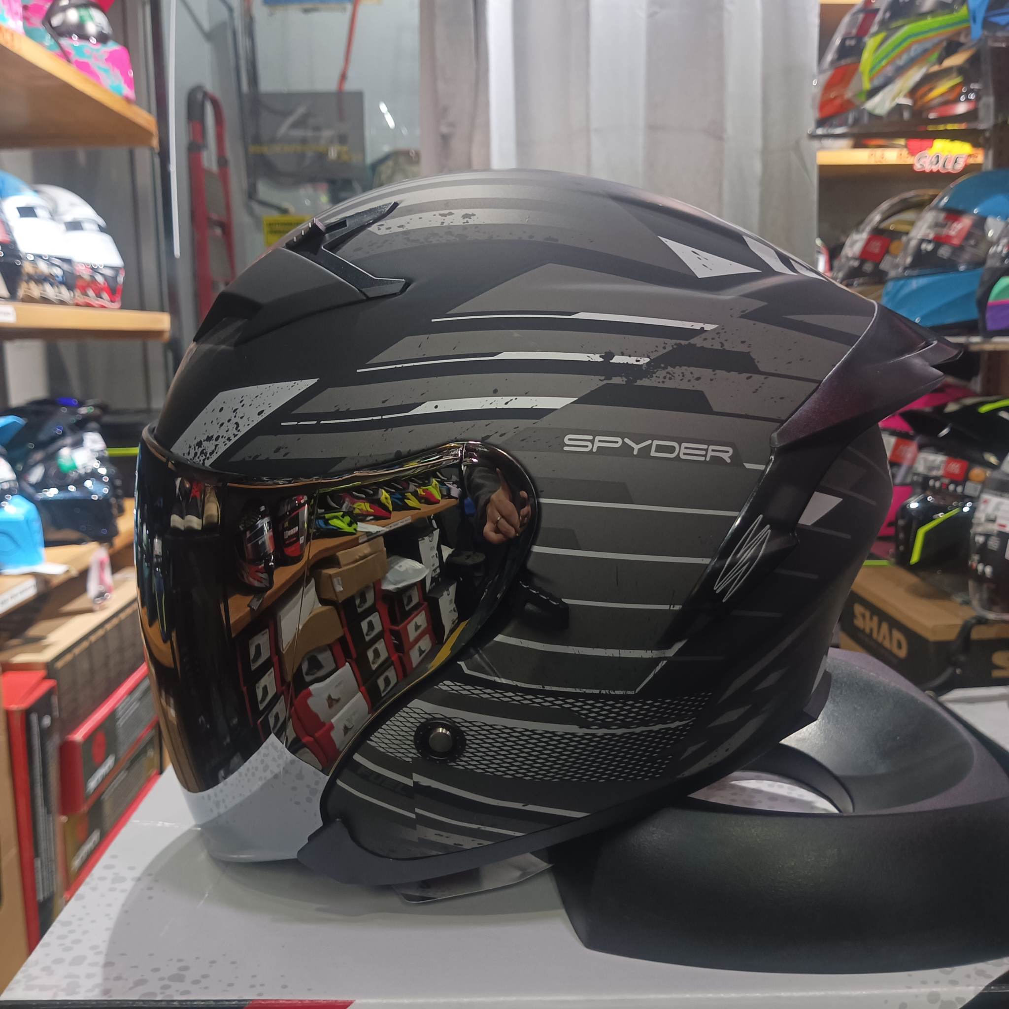 SPYDER FUEL MOTORCYCLE HELMET HALF FACE Lazada PH