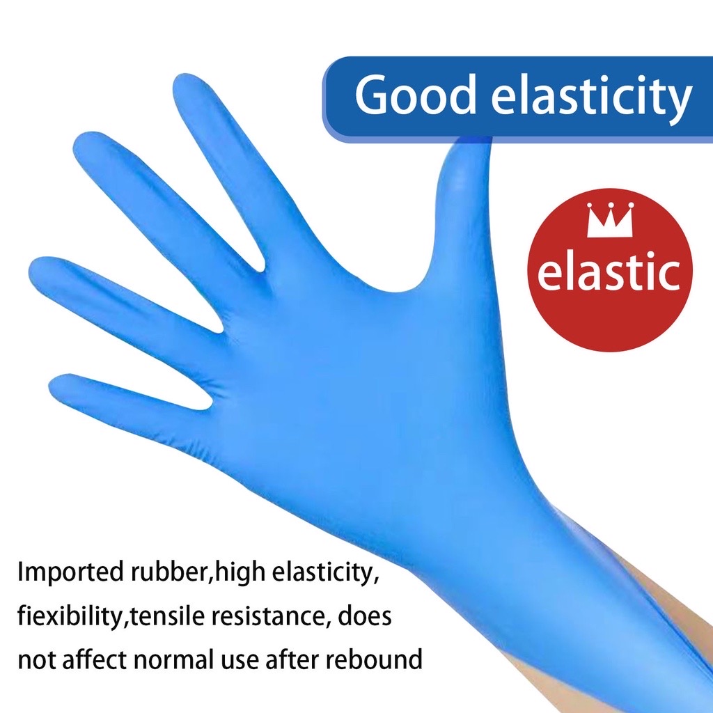 {GLS} Disposable Nitrile Gloves 100PCS/50pairs Surgical Powder Free