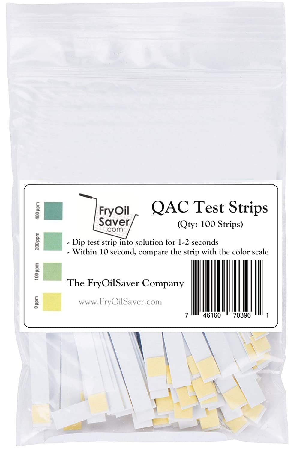 THE FRYOILSAVER COMPANY FryOilSaver Co, QAC Test Strips, Restaurant
