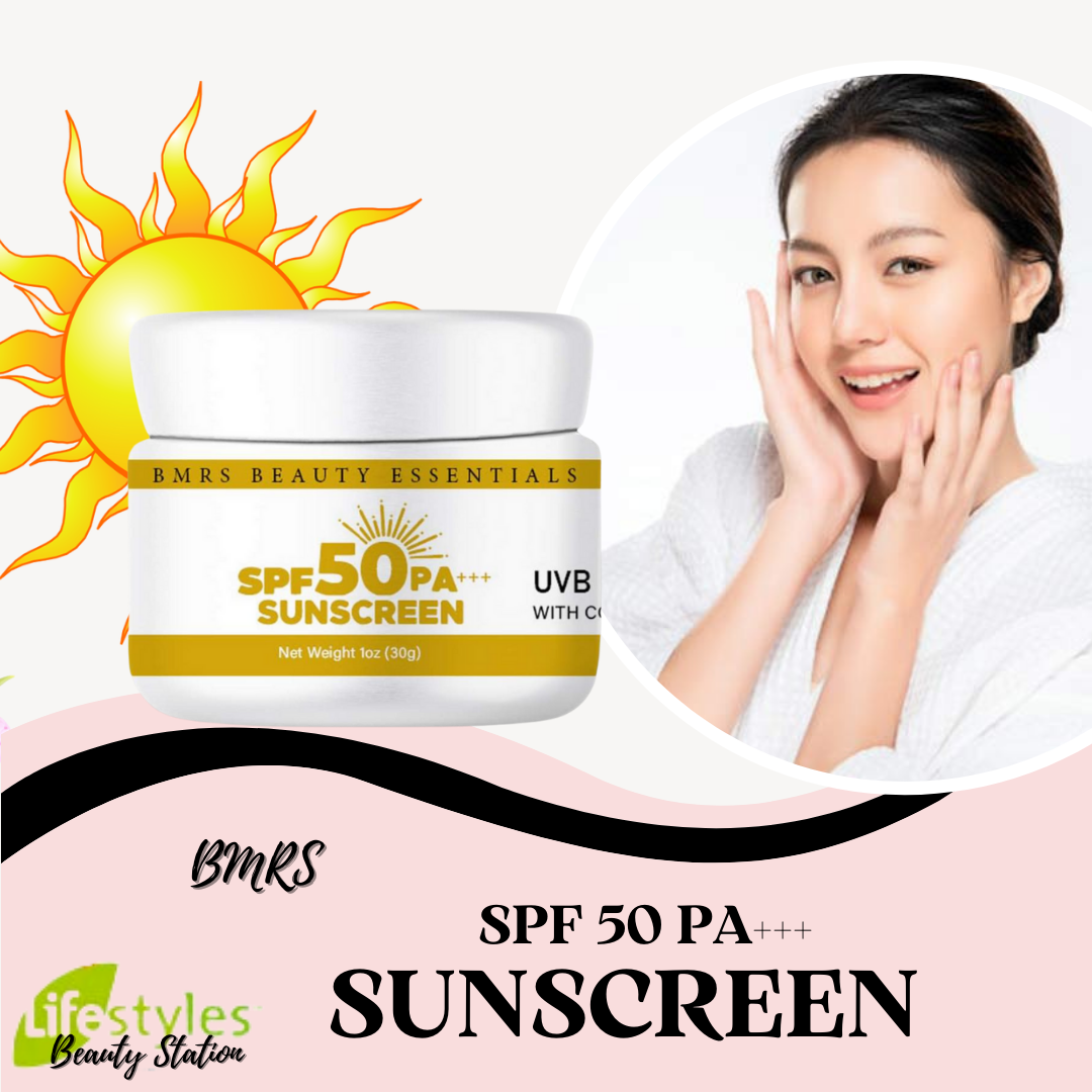 BMRS SUNSCREEN SPF 50 PA+++ with Collagen and glutathione No White Cast