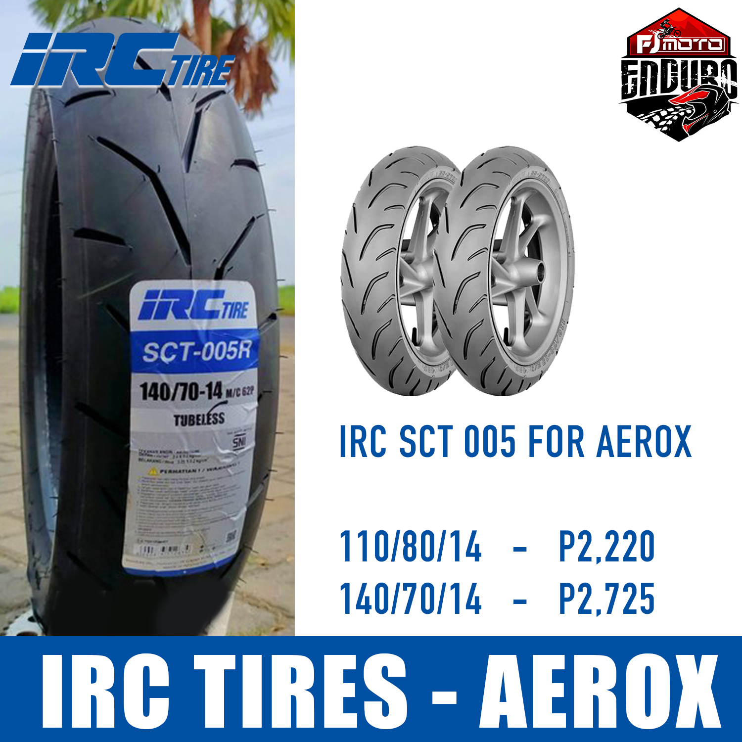IRC Scooter Tires for AEROX Lazada PH