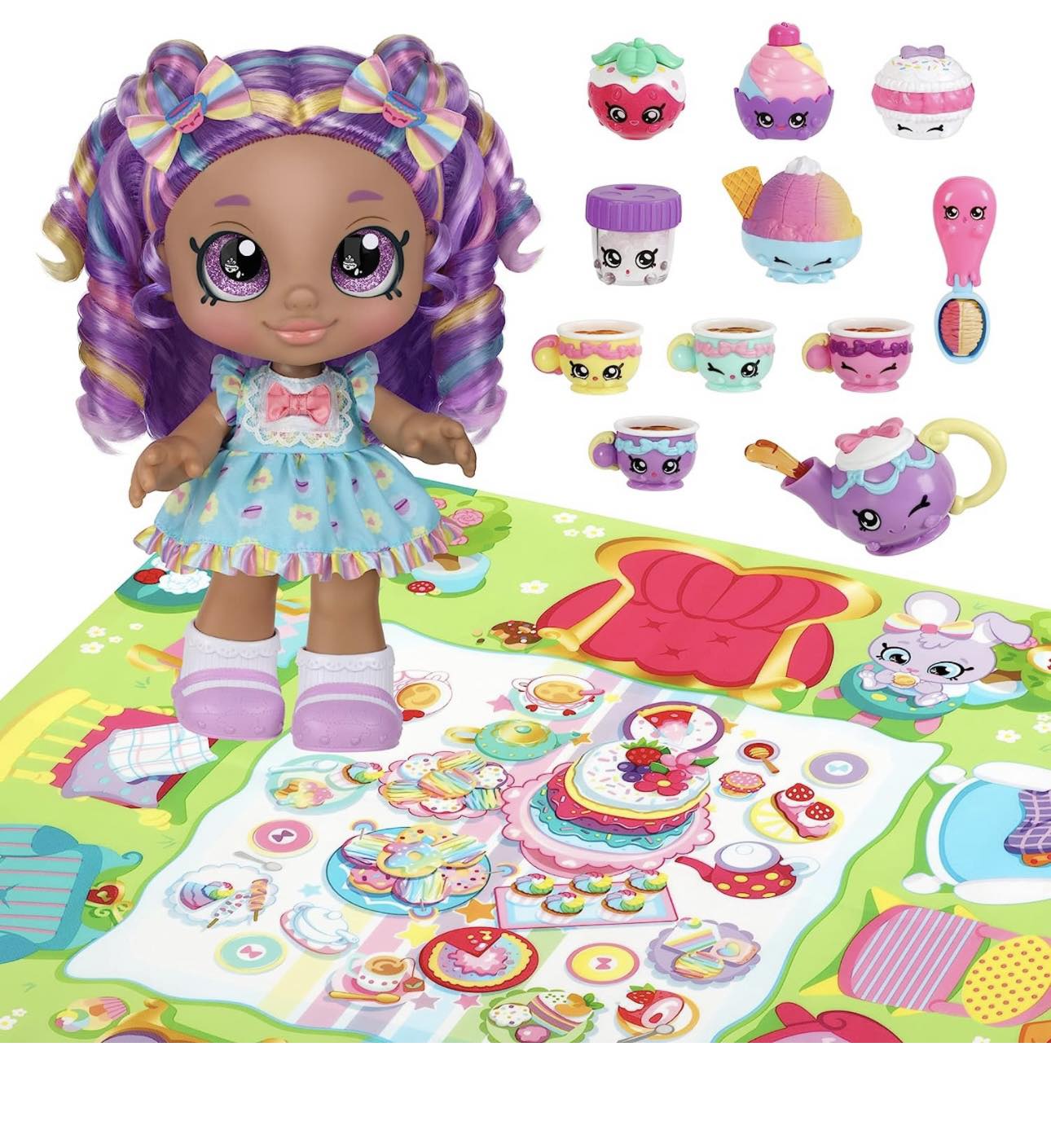 Kindi Kids Kirstea Tea Party Toddler Doll with Changeable