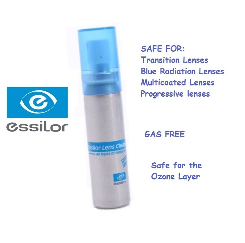 Essilor Eyeglass Lens Cleaner Spray 22ml (1pc) w/ free wiper Lazada PH