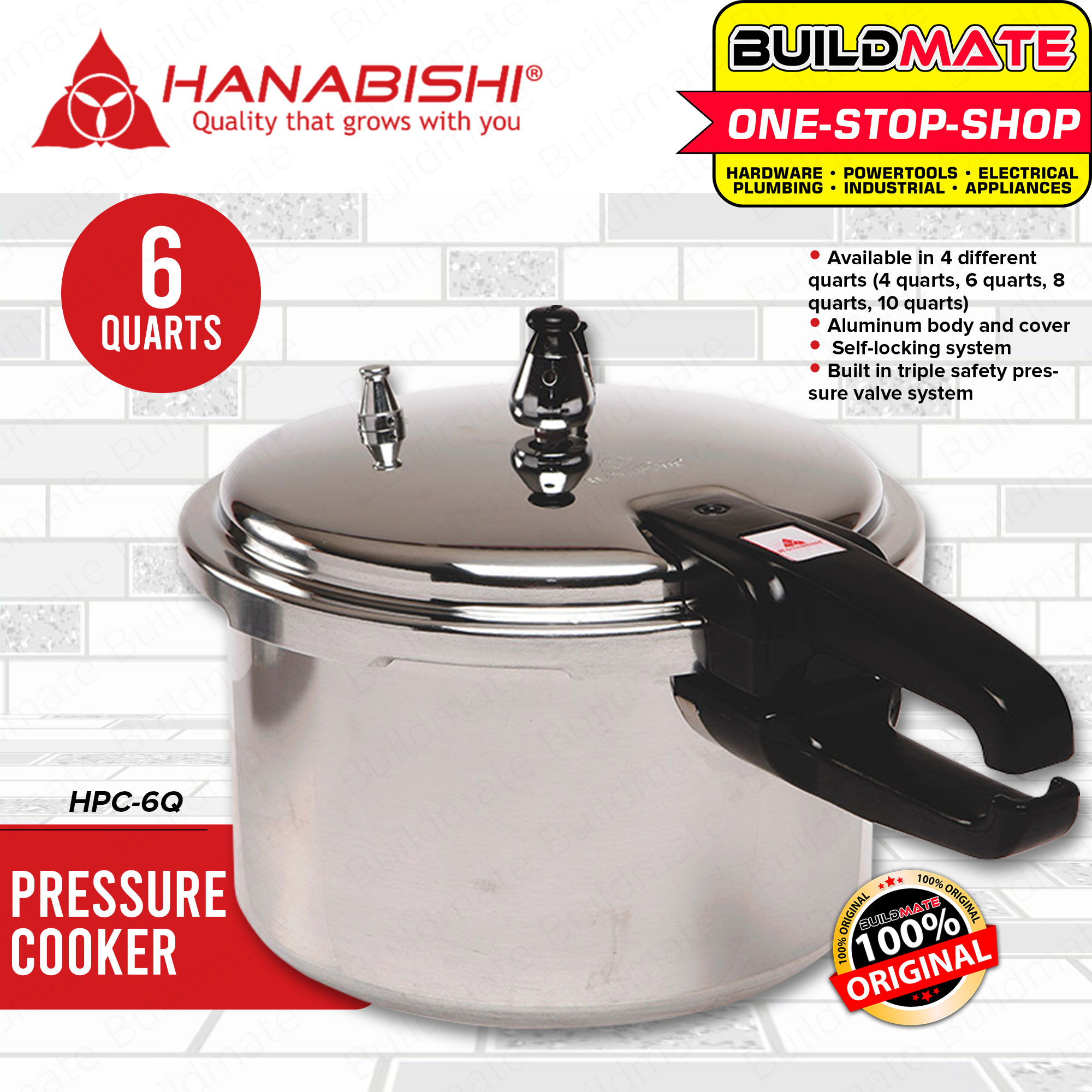 Hanabishi Digital Pressure Cooker HDIGPC10in1