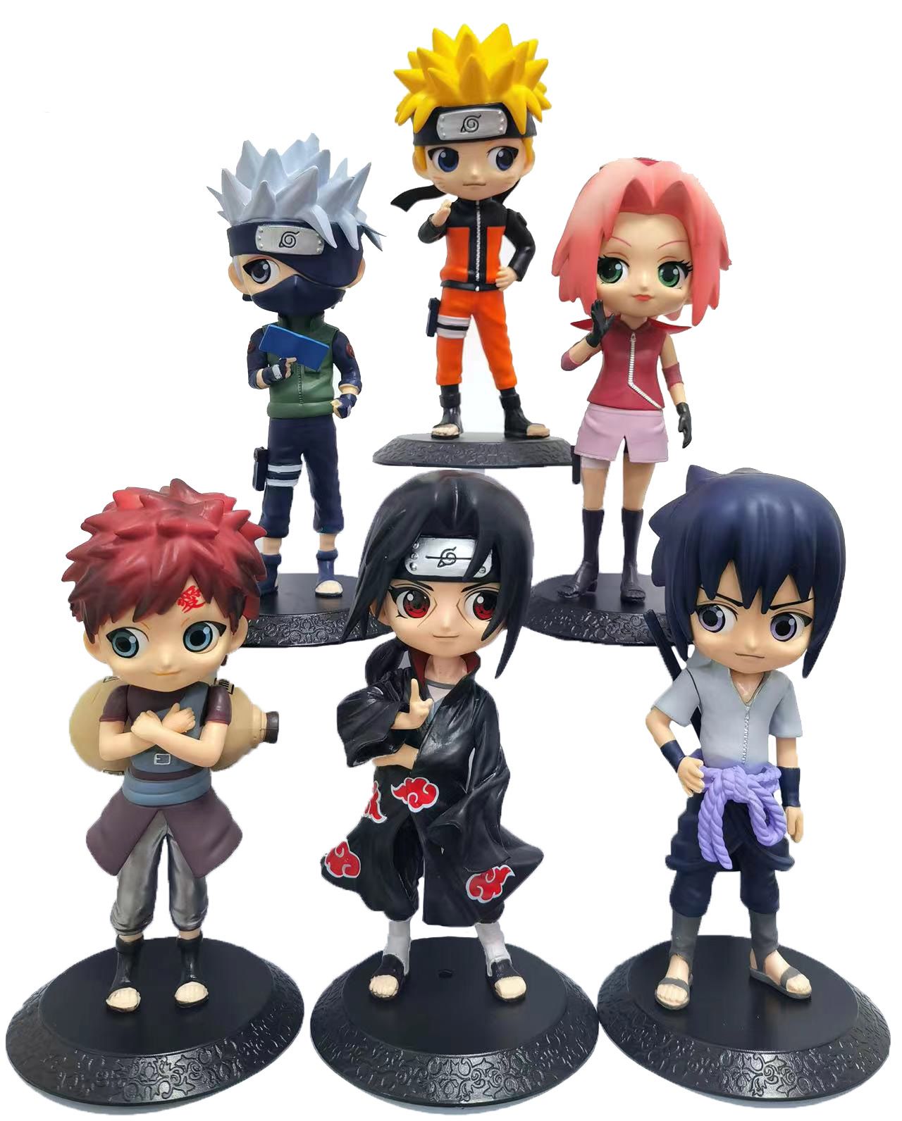 Naruto Sasuke Kakashi Sakura Gaara Itachi 15.5cm Qposket Version ...