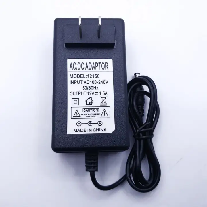 Power Adapter Dc 12v 1 5a 1500ma Ac 100 240v Converter Charger Power Supply 12 V