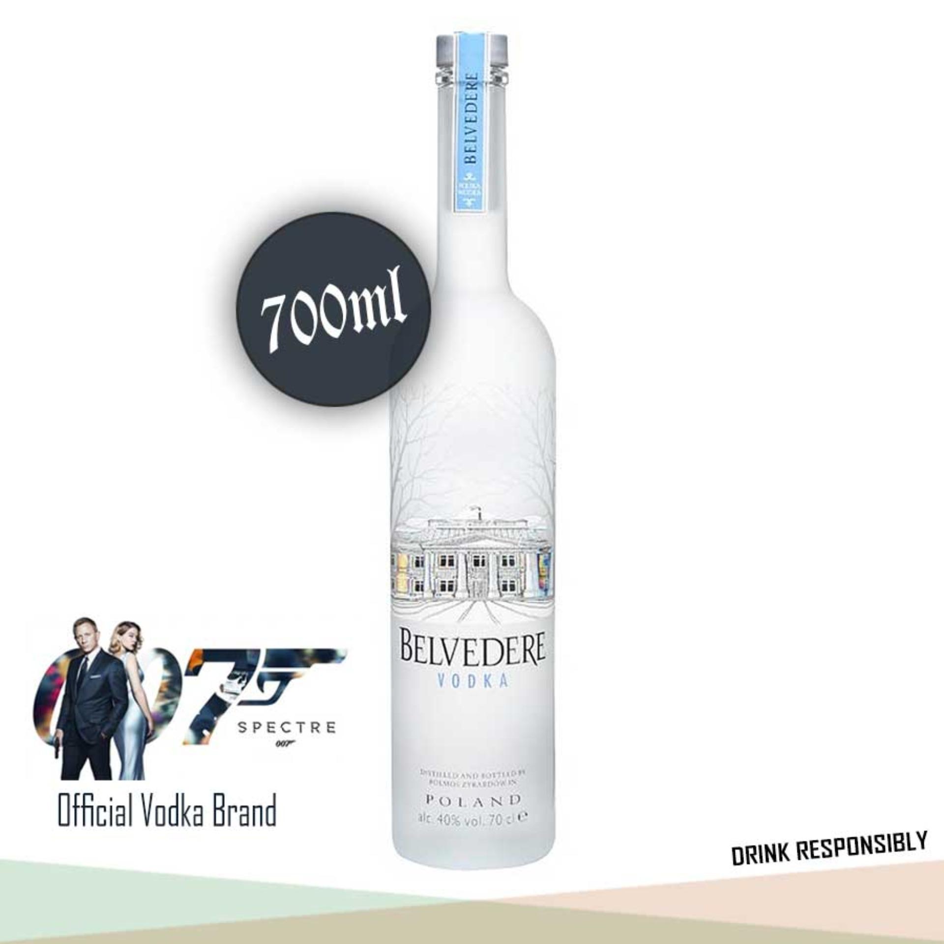 Belvedere Polish Vodka and James Bond Spectre DVD, 1 x 700ml
