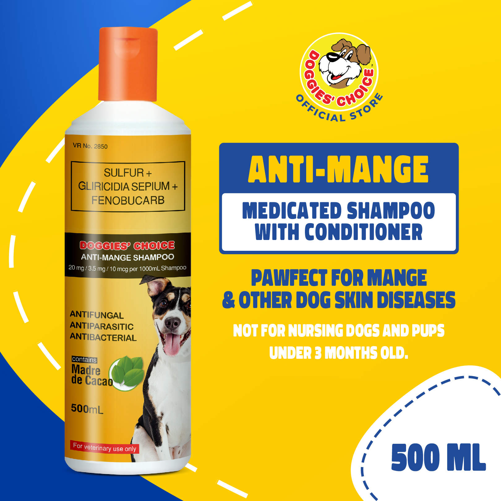 Doggies choice 2024 anti mange shampoo