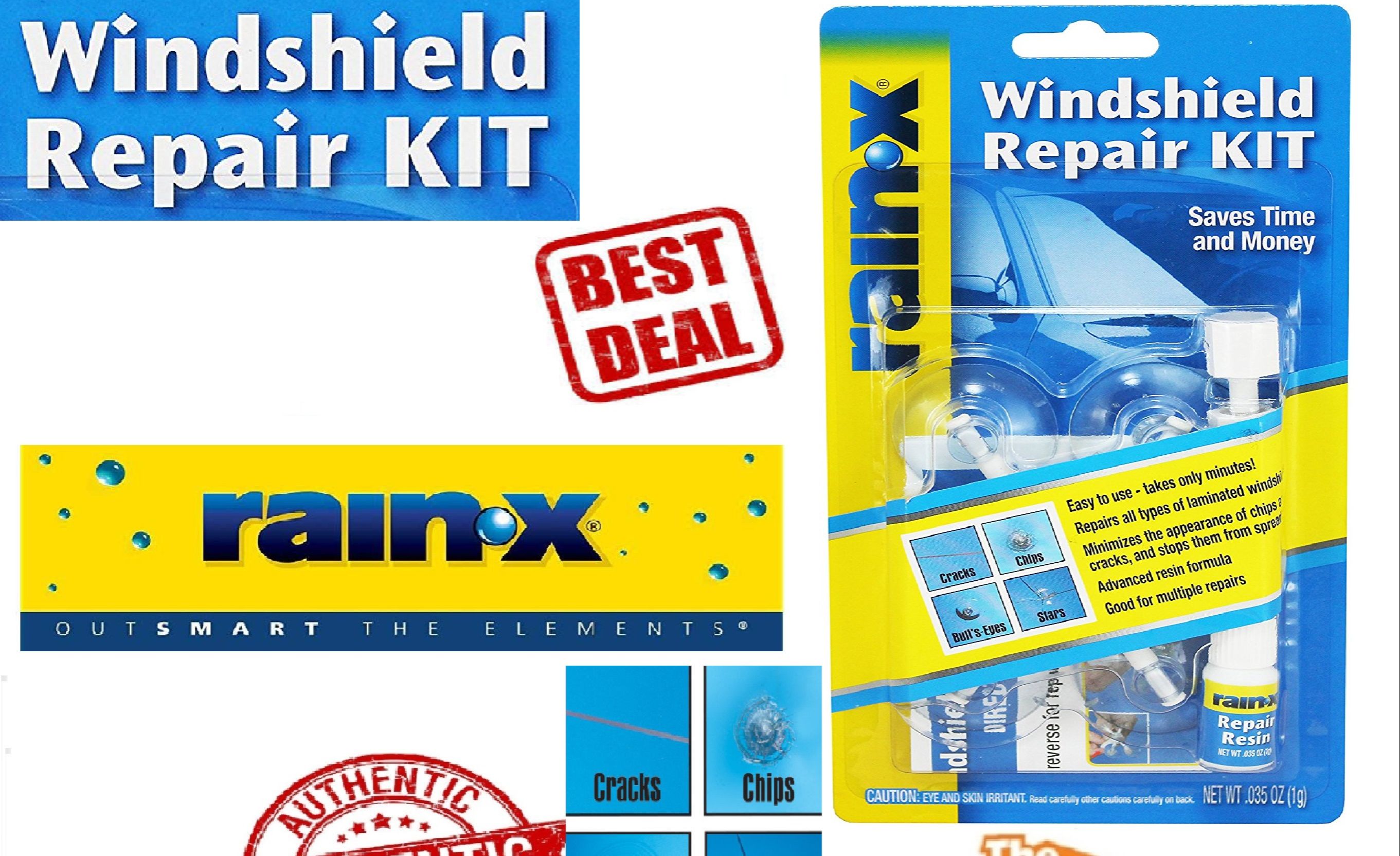 Rain x deals windshield repair