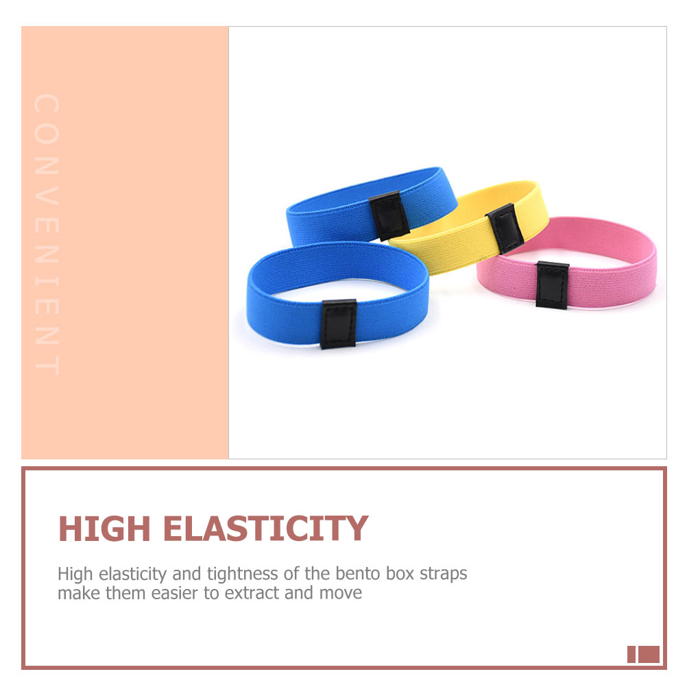 Fixing Rope For Lunch Box Bento Colorful Elastic Bento Straps Food  Container Bands Adjustable High-stretch Lunch Box Strap For Catering Office  - Temu