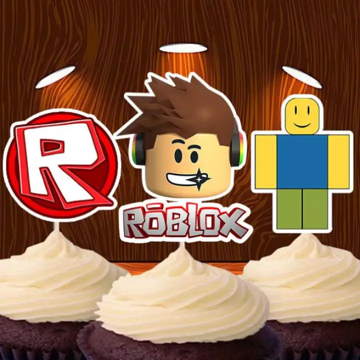 Roblox Theme Cupcake Topper 24pcs Lazada Ph - roblox cupcake