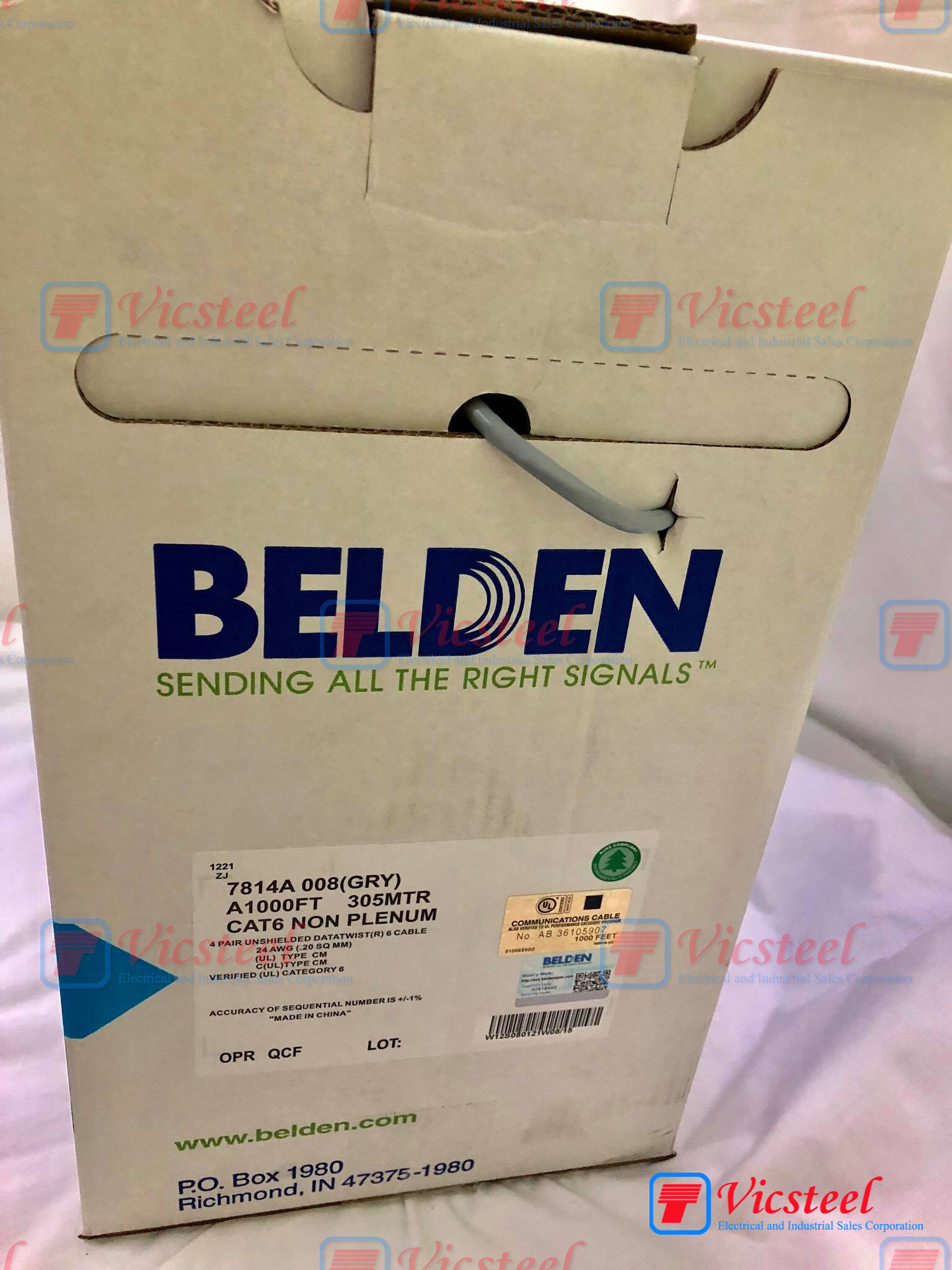 Belden 7814A Cat 6 Cable UTP Unshielded Data LAN Cable Cat6 305 Meters ...