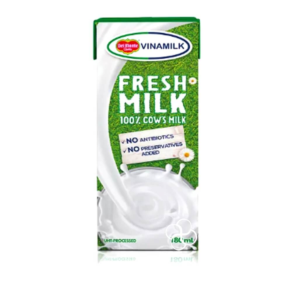 Del Monte Vinamilk 100 Cows Fresh Milk 180ml Lazada Ph