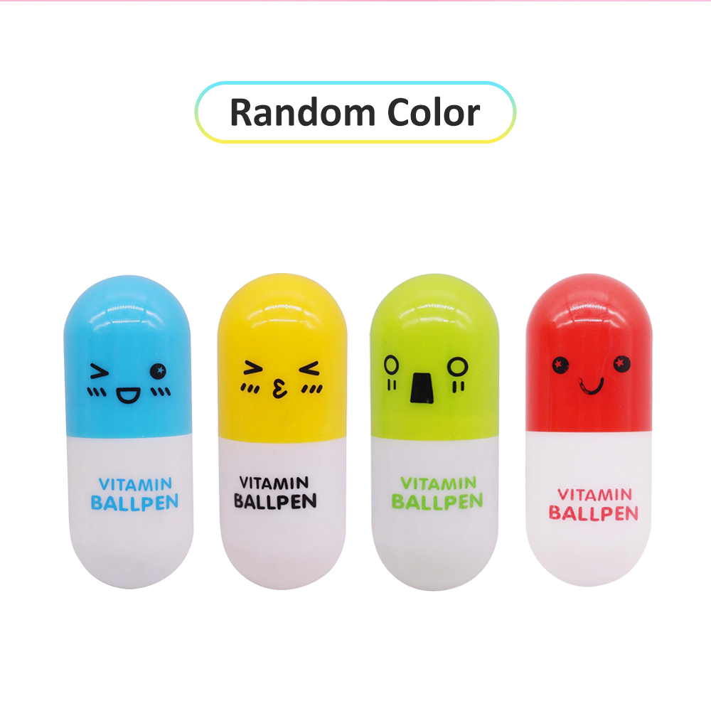 Capsule Telescopic Pill Pen ballpoint pen Signature pen Children's ...
