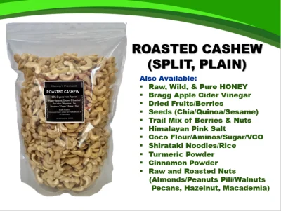 Cashew Nuts 1kg (Split, Roasted, Oil-free, & Unsalted)