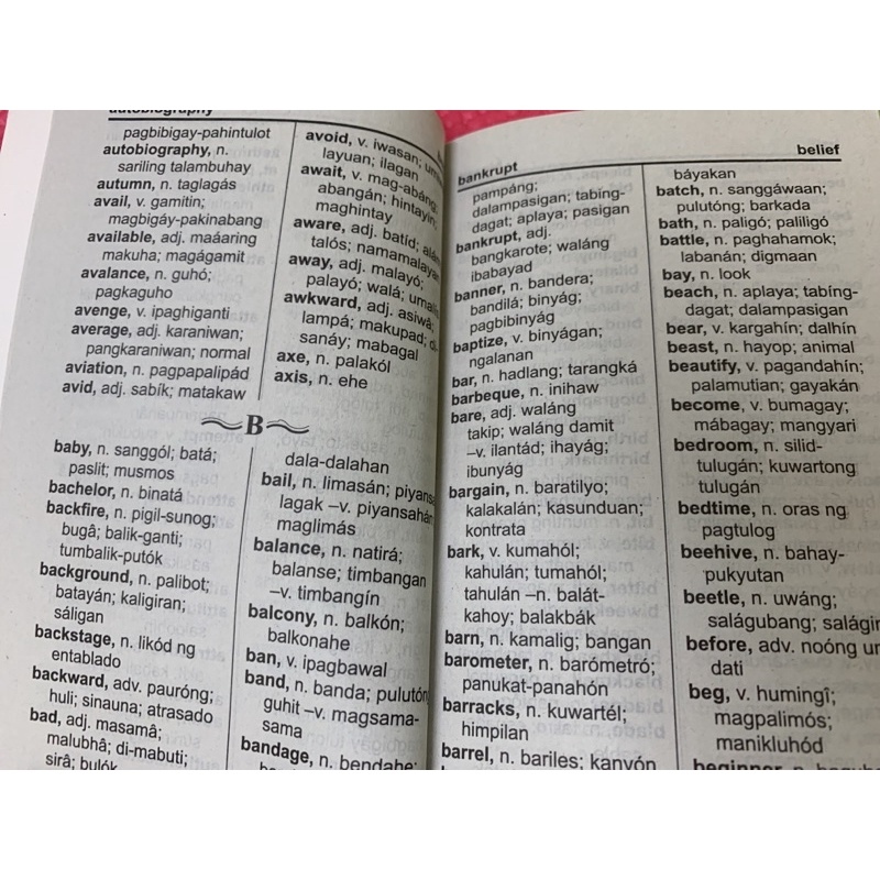 dictionary english tagalog translation filipino english Lazada PH