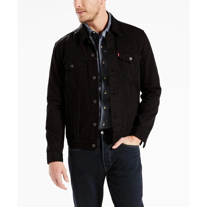 levis black denim jacket