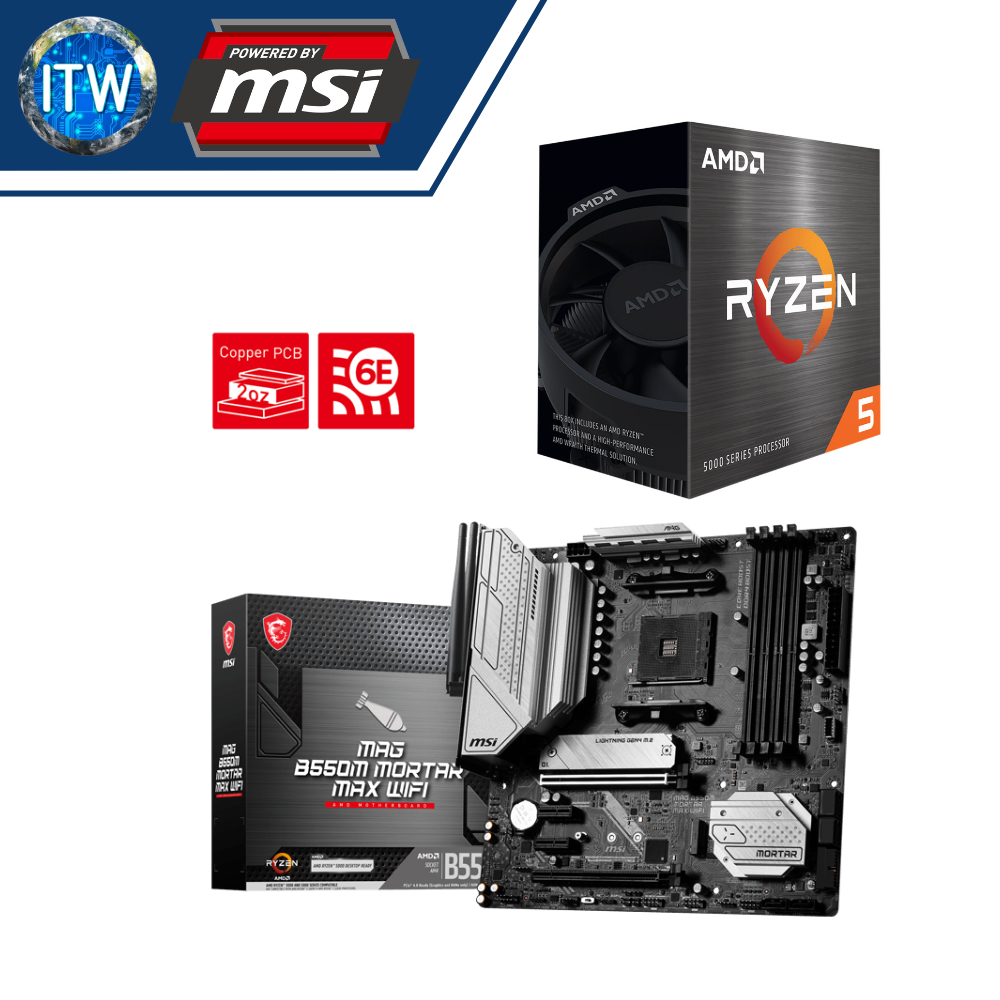 NEW AMD Ryzen 5800X3D R7 5800X3D CPU MSI MAG B550M MORTAR MAX WIFI