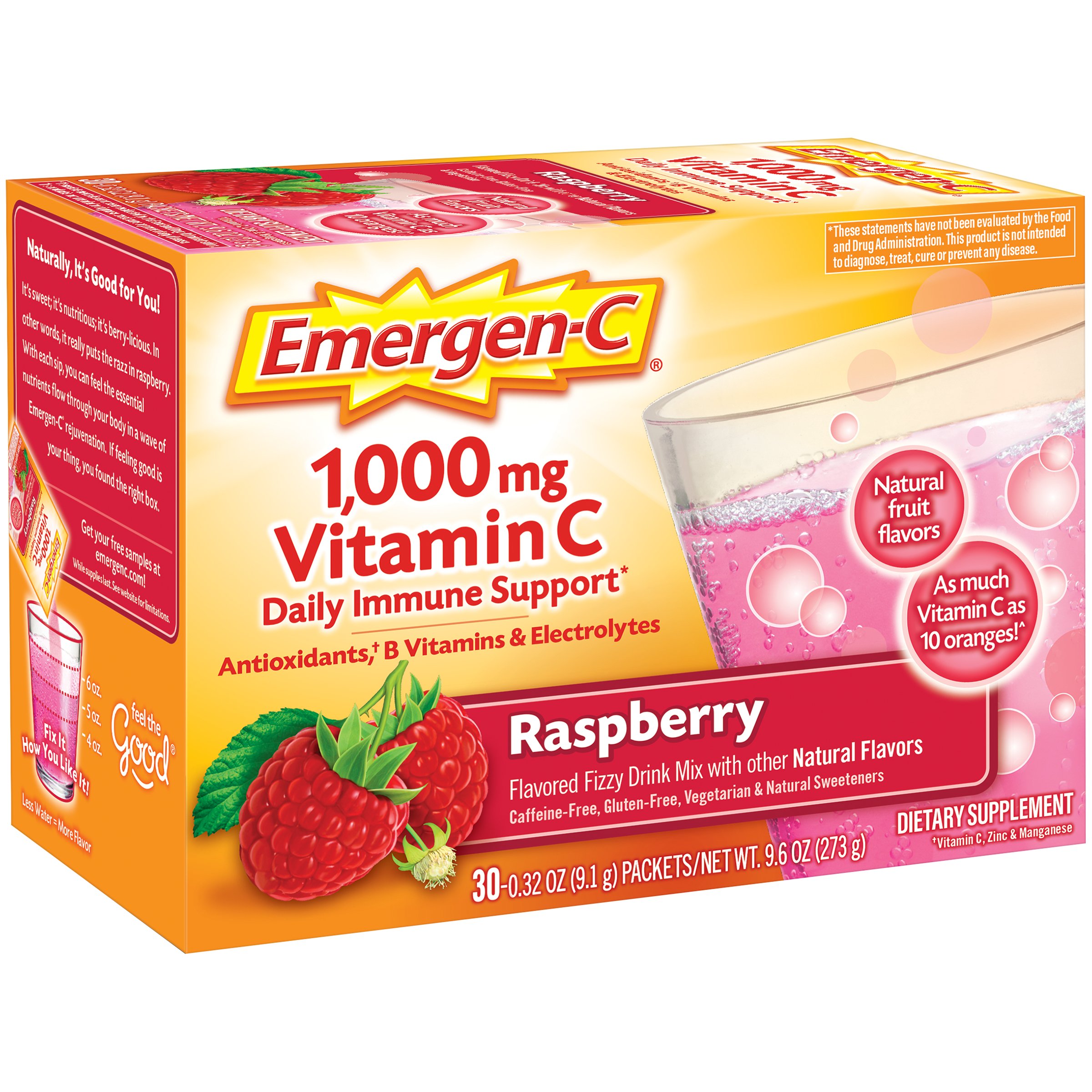 Emergen C 1000mg Vitamin C Powder Raspberry Flavor 273g Lazada Ph