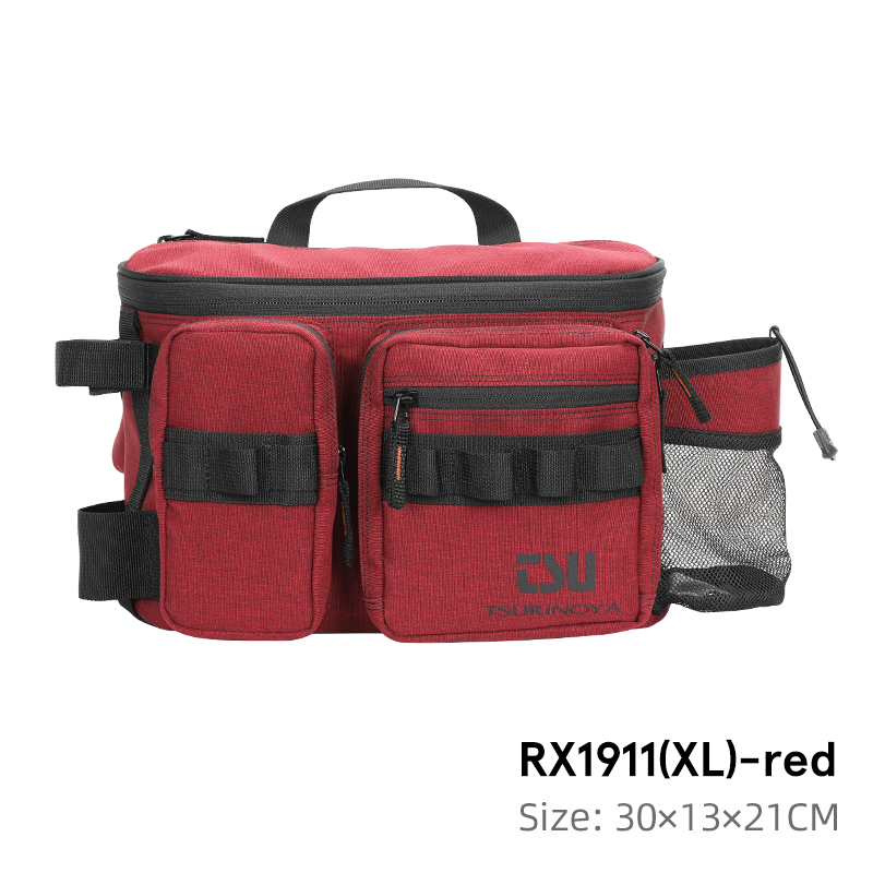 TSURINOYA Fishing Bag RX1911 Multifunction Large Capacity Waterproof Hip  Bag Fishing Tackle Pack Outdoor Shoulder Bags