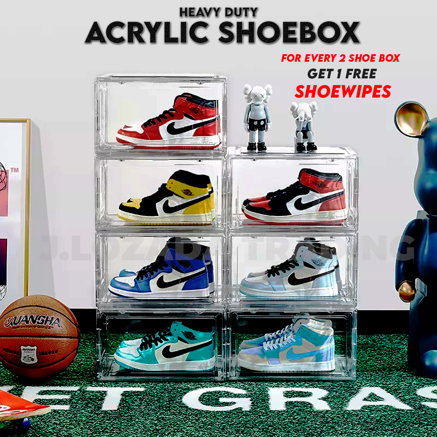 Clear Stackable Side Open Acrylic Shoe Box Lazada PH