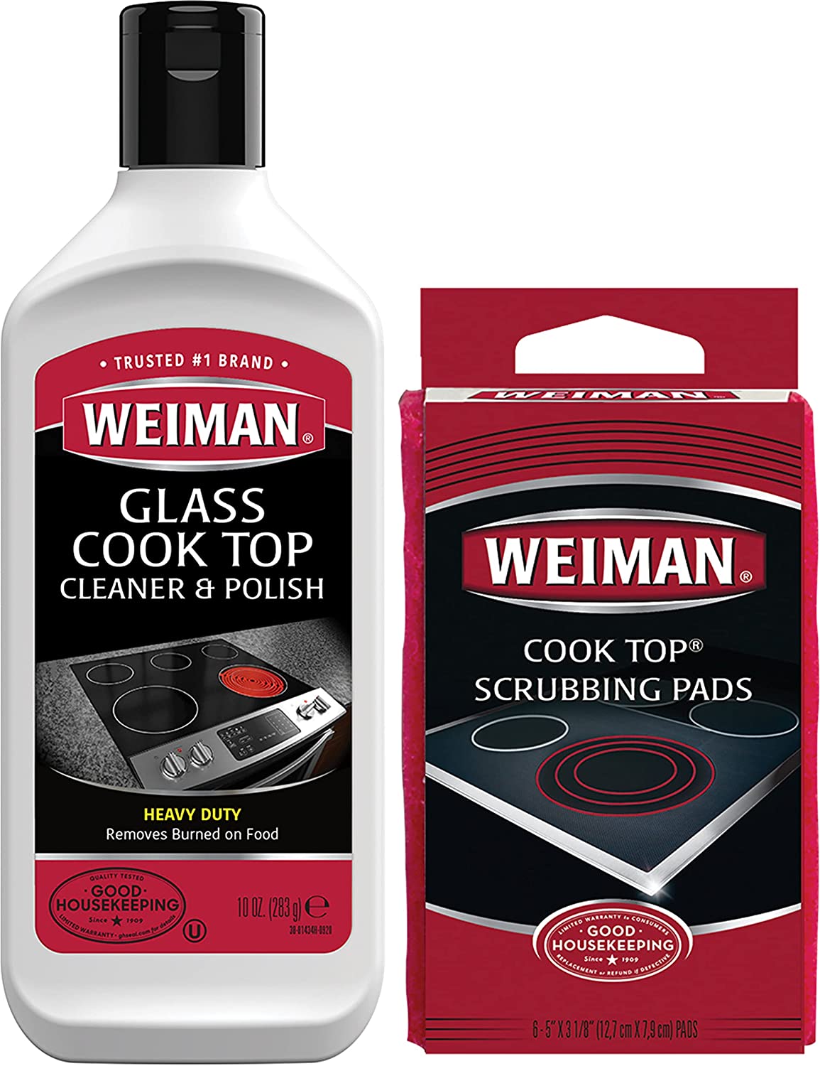Weiman Ceramic and Glass Cooktop Cleaner Heavy Duty Cleaner and