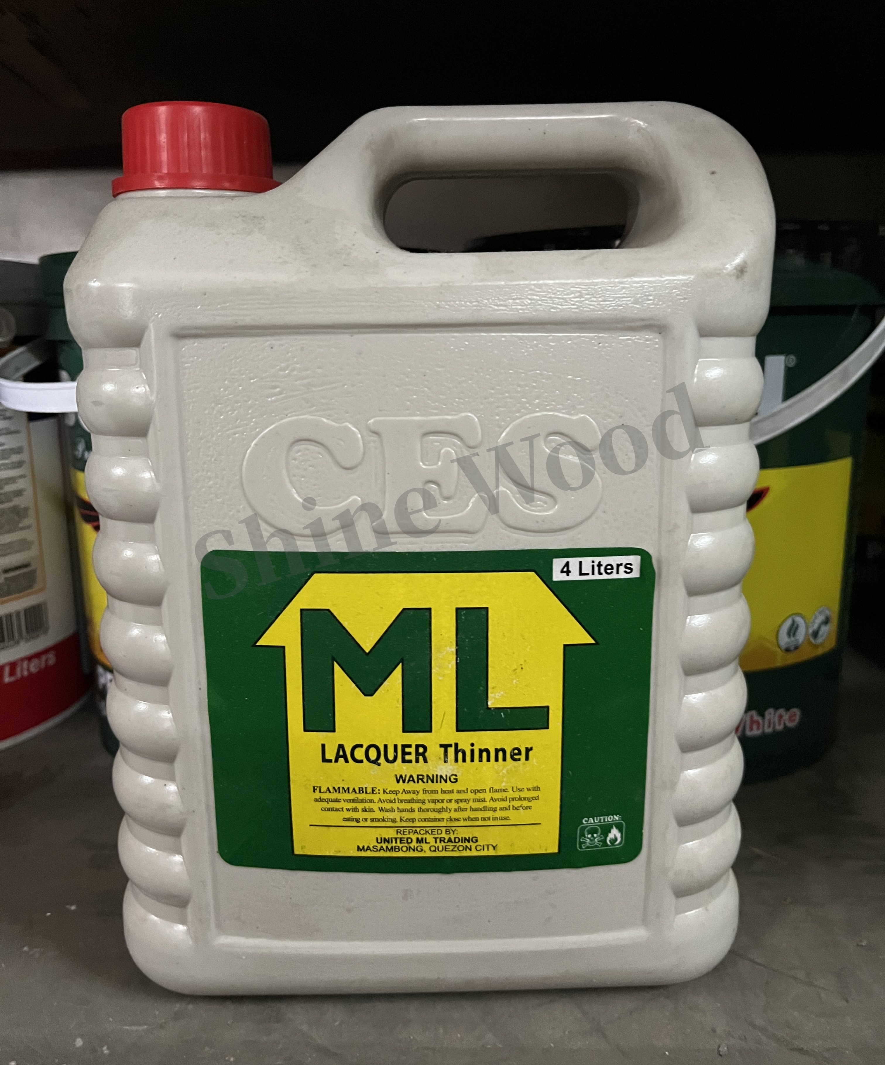 S.W ML LACQUER THINNER WARNING 4LITERS 417 Lazada PH