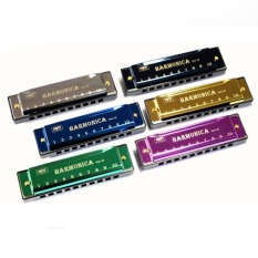 JKIMNAD 10 Hole Trẻ em Quà Tặng đồ chơi Quà Tặng chơi Nhạc cụ cho người mới bắt đầu Giáo Dục Sớm Lõi đồng Kèn harmonica bằng nhựa Kèn harmonica