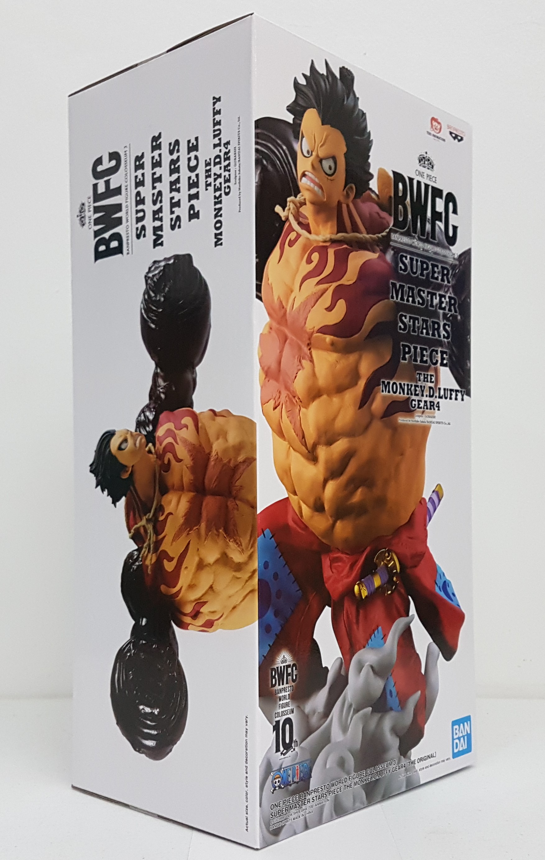 Banpresto One Piece Banpresto World Figure Colosseum 3 Super Master Stars  Piece The Monkey D. Luffy Gear4 The Original Figure (red)