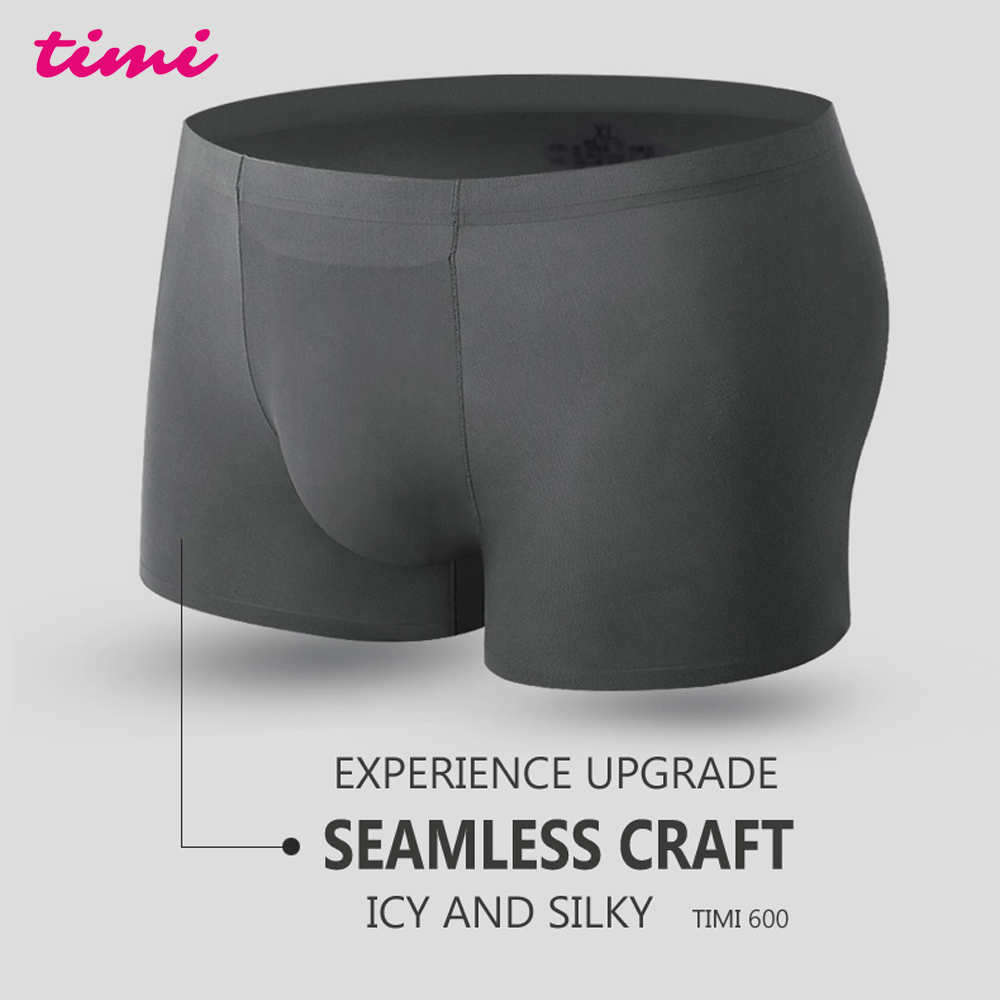 Timi 600 Ice silk Men's Seamless boxer briefs Underwear