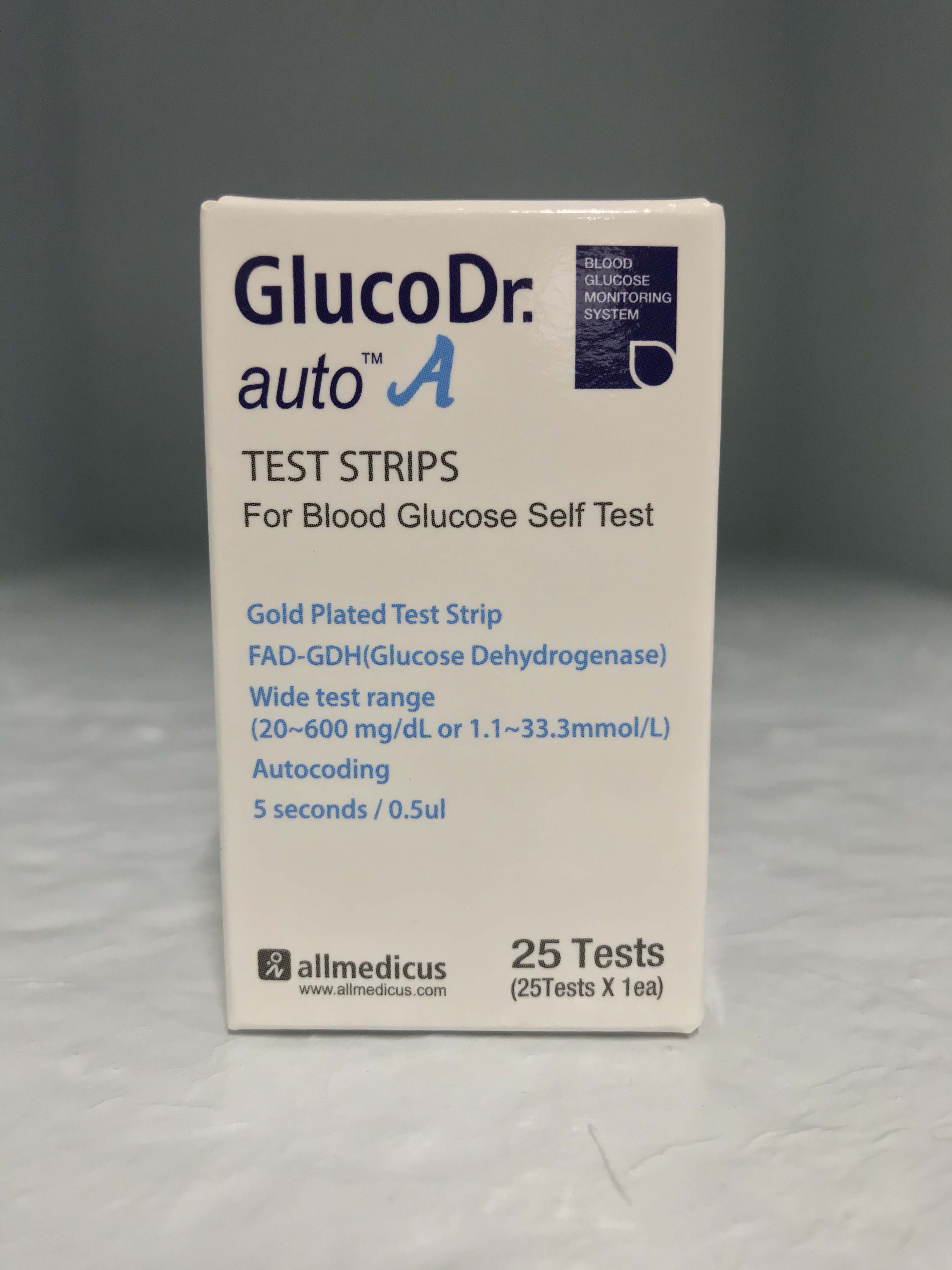 GlucoDr Auto A Glucose Test Strips Auto Code (25 Tests) Lazada PH