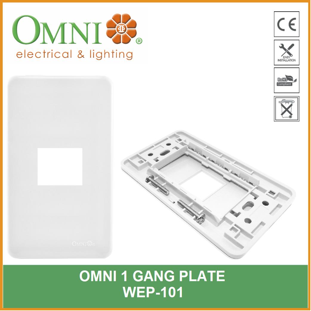 Omni 1 Gang Plate WEP101 Lazada PH