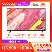 COOCAA 50" 4K Smart TV with Netflix & YouTube