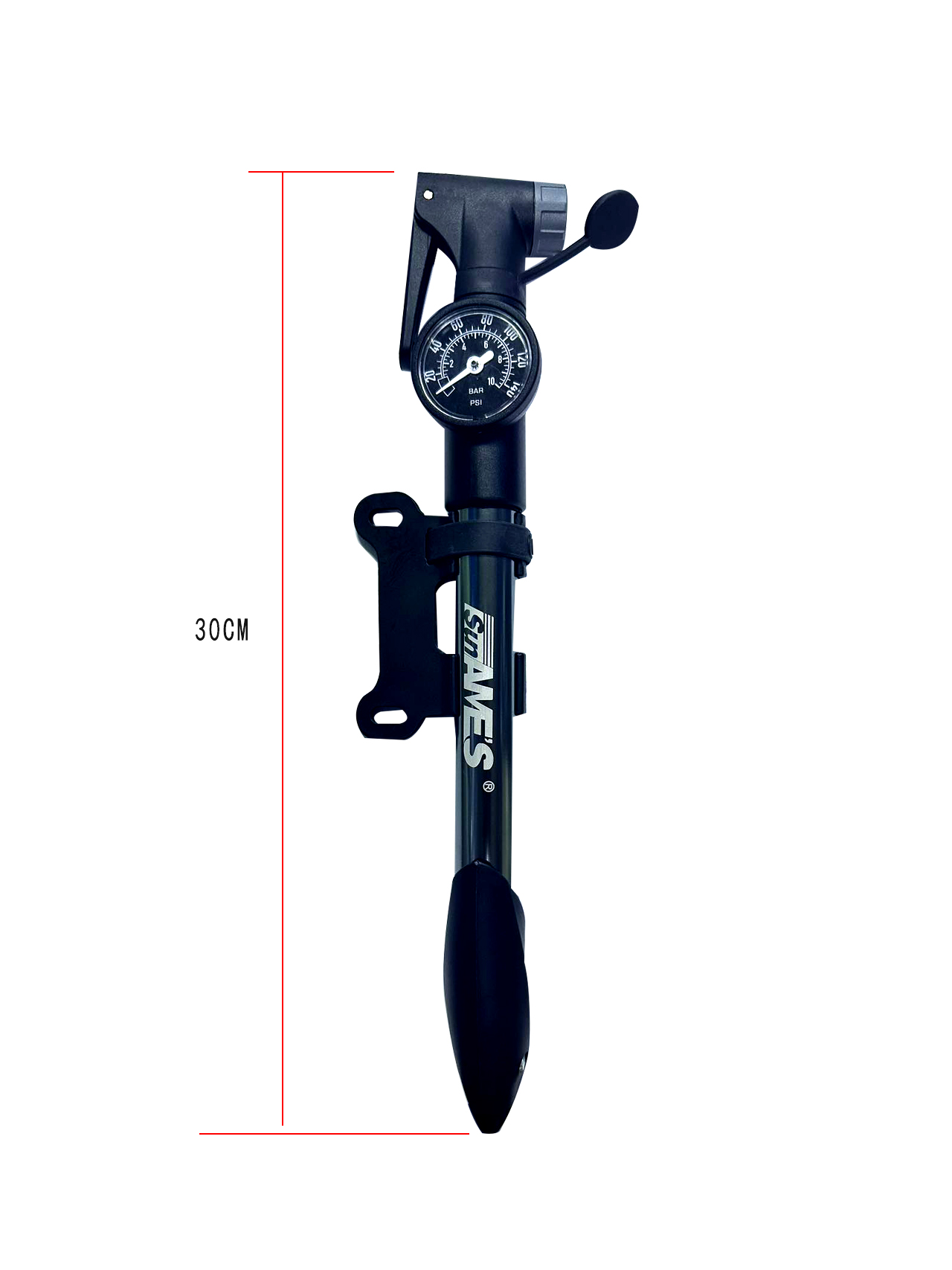 Bicycle Pump Portable 140PSI Inflator Road Bike MTB Smart Nozzle Bike