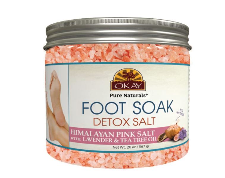 Okay Himalayan Pink Salt Foot Soak With & Tea Tree Oil, lavender, 20 ...