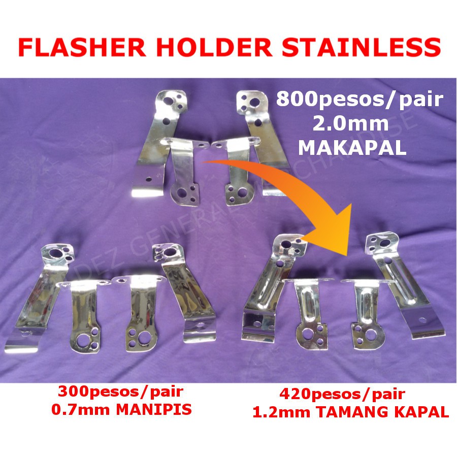 Honda TMX 155 Flasher Holder Stainless,Tamang Kapal Lazada PH