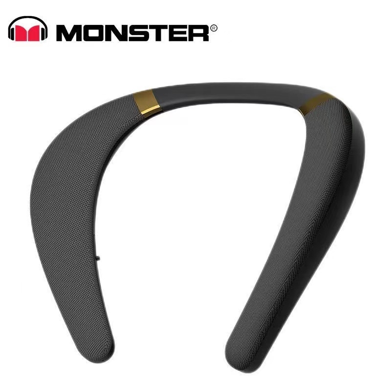 Monster Boomerang 3d Stereo Sound Neckband Bluetooth Speaker 12h Playtime Neck Speaker Ipx7 9093