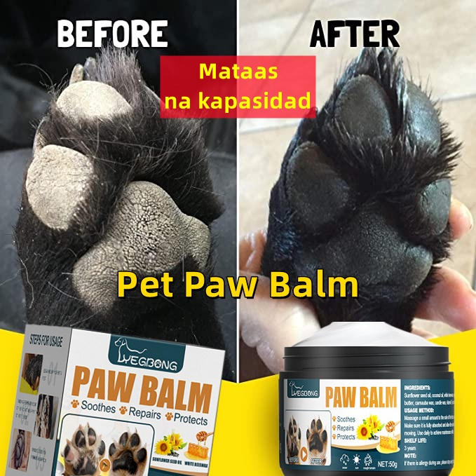 Pet Paw Balm and Snout Balm for Pets & Licksafe!] 50g for