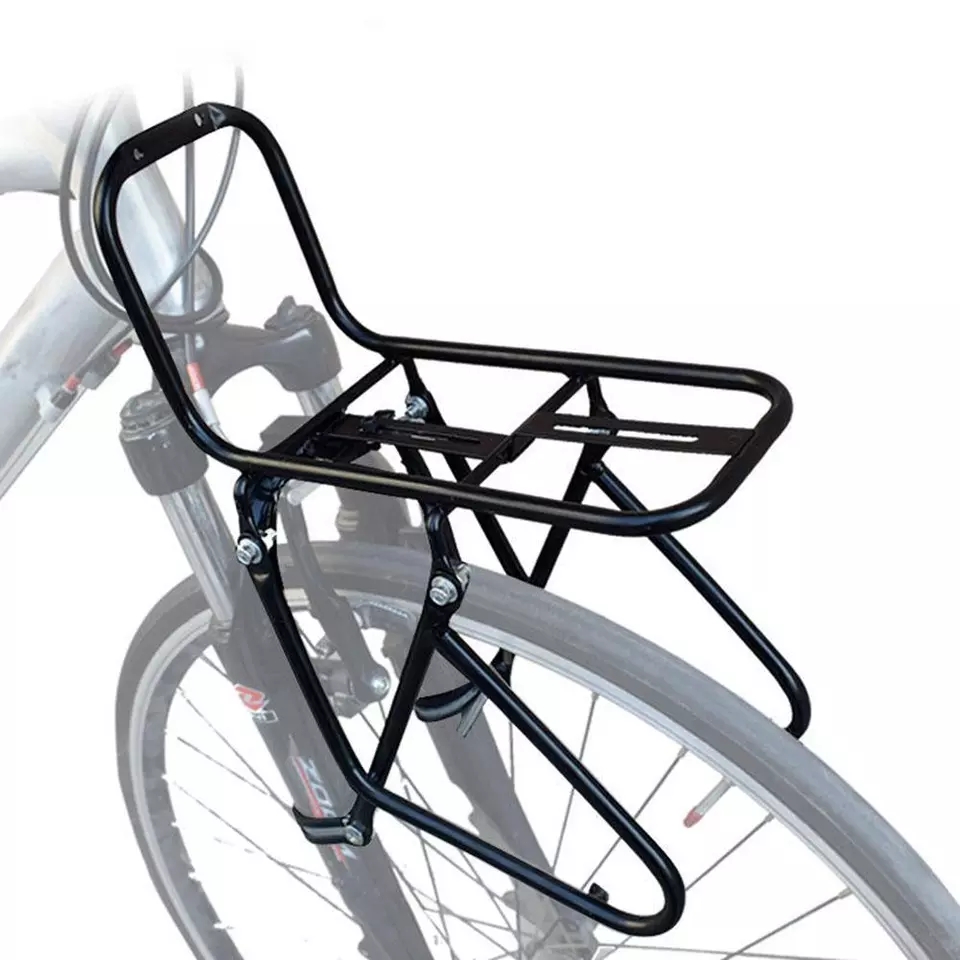 Front Rack Bike Pannier Carrier Luggage Shelf 20KG Capacity Disc Brake