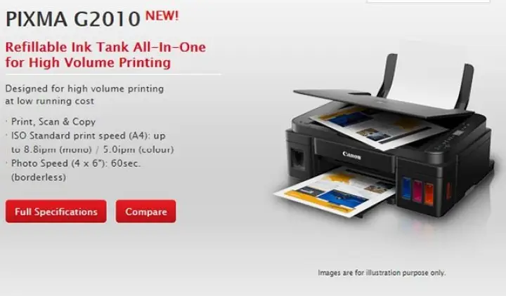 canon pixma printer g2010
