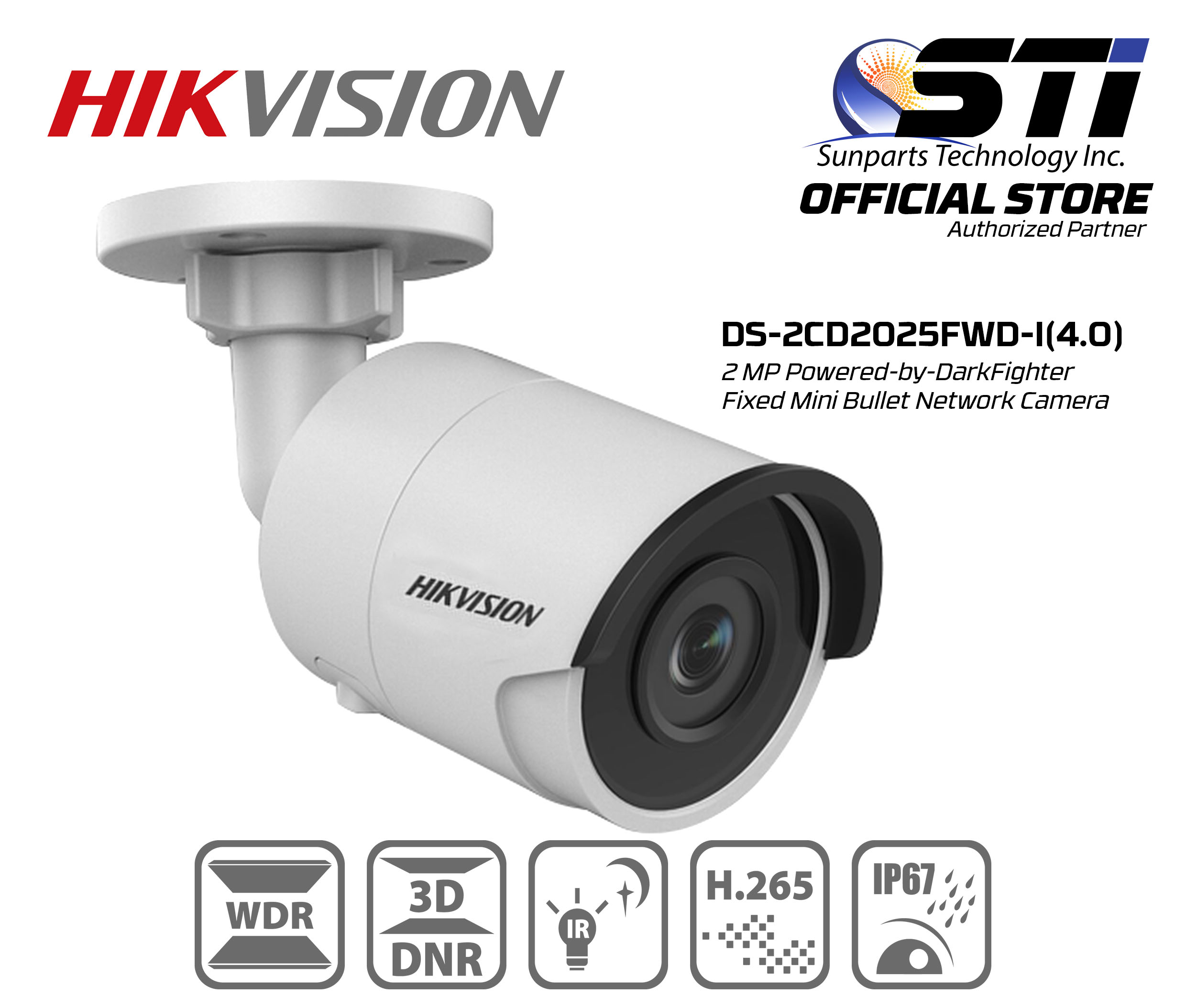 未使用】HIK VISION H.265+ ネットワーク防犯カメラ - カメラ