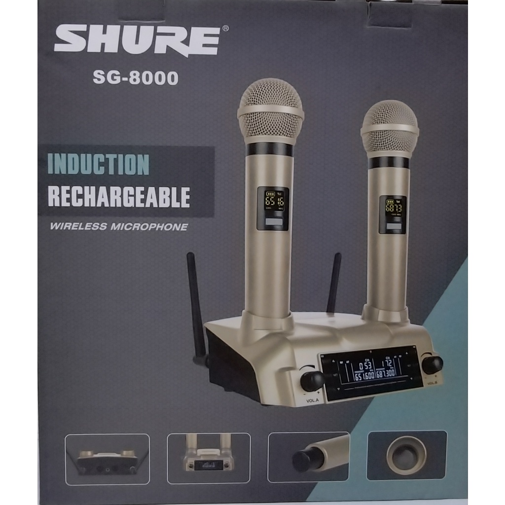 SHURE SG8000 INDUCTION RECHARGEABLE WIRELESS MICROPHONE Lazada PH