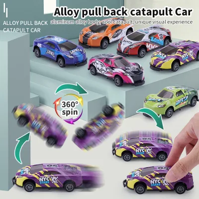Car Model Toy Stunt Pull Back Car Mini Alloy Diecast Inertia Vehicles for Children Creativity Educational Toys Hot Model Gifts for Boy