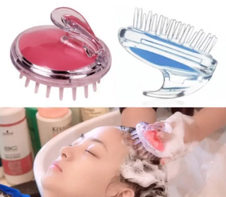 JC New Silicone Comb Brush Scalp Massager Bath and Shampoo Hair | Lazada PH
