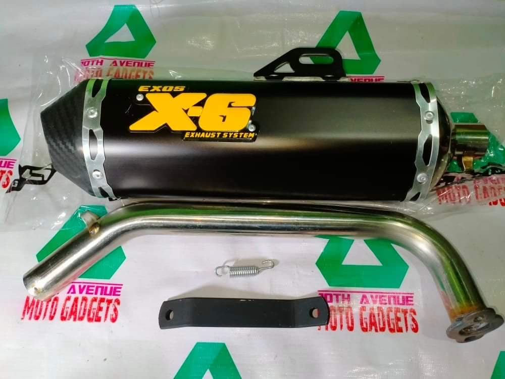EXOS PIPE X6 (SLIENT PIPE) FOR MIO I125/MIO SOUL GT125/GRAVIS/M3 Lazada PH